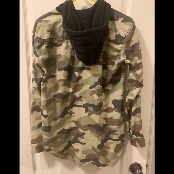 H&M Camo Full Zip Hoodie Jacket - Picture 2 of 4